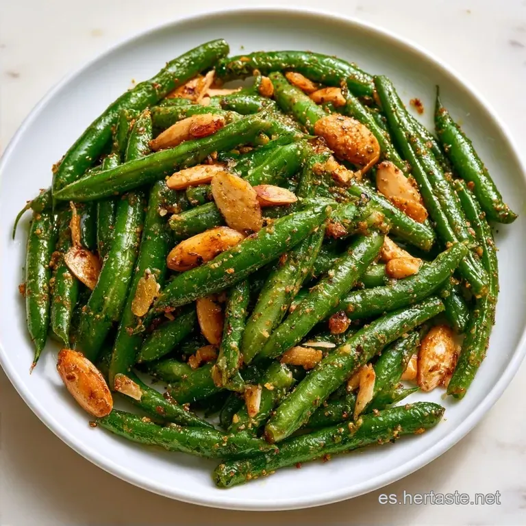 Judías Verdes Salteadas Con Almendras en 25 Minutos