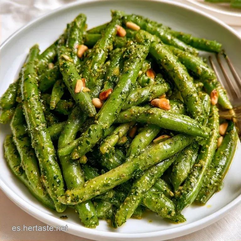 Judías Verdes Salteadas con Pesto en 25 Minutos