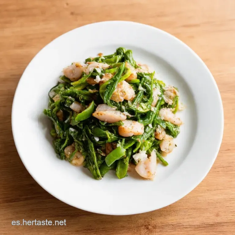 Jud&iacute;as Verdes Salteadas con Anchoas