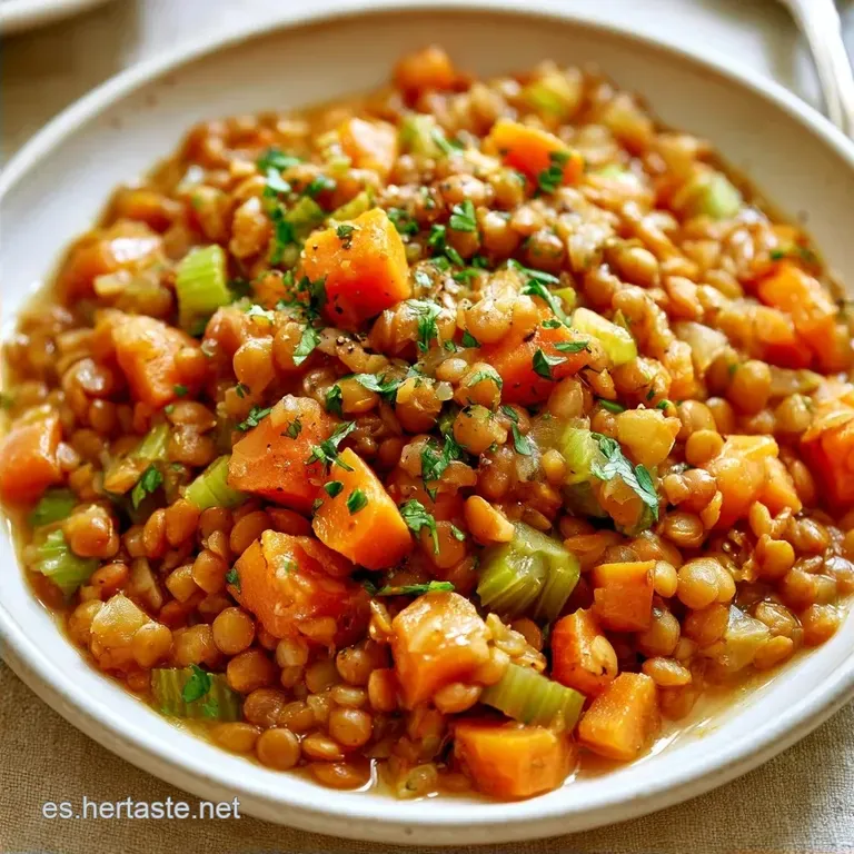 Lentejas Rojas Saludables con Verduras