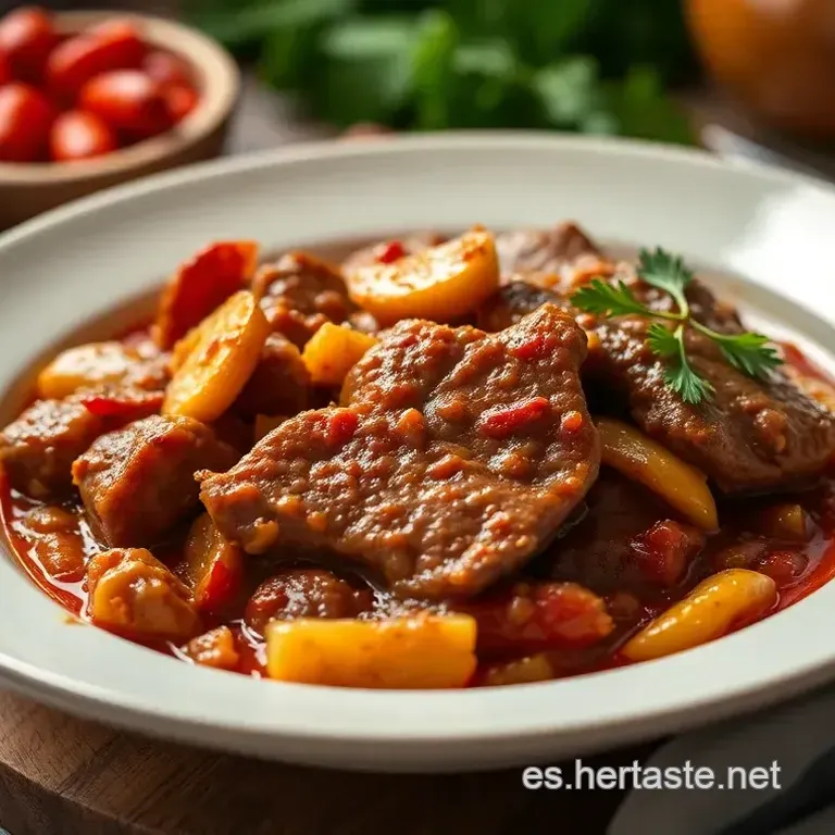 Lomo Confitado al Piment&oacute;n