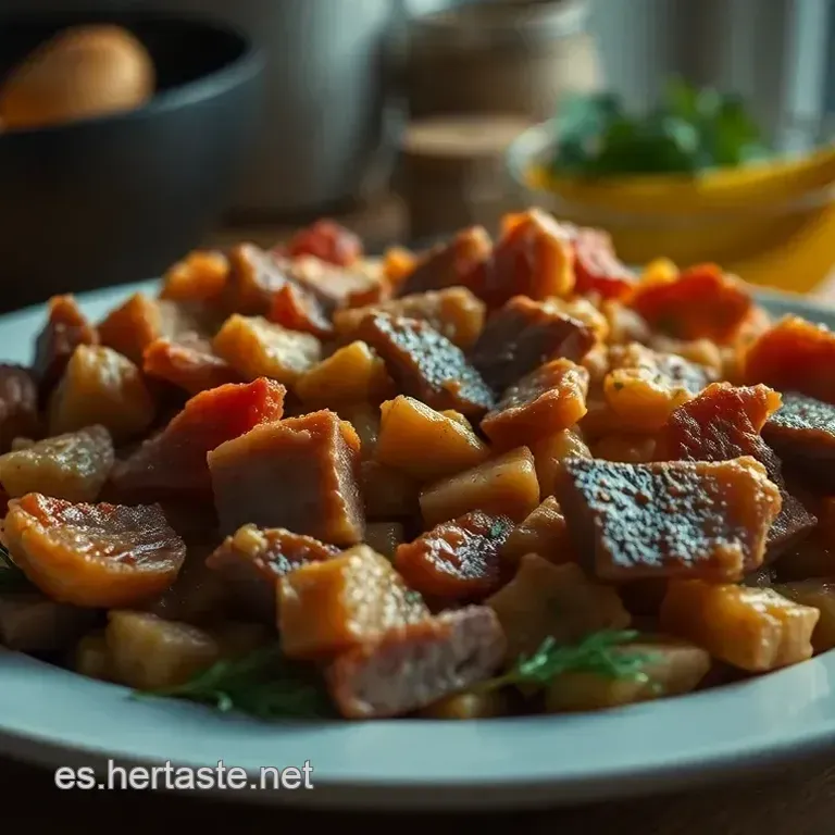 Migas Alentejanas con Cerdo Ib&eacute;rico y Naranja
