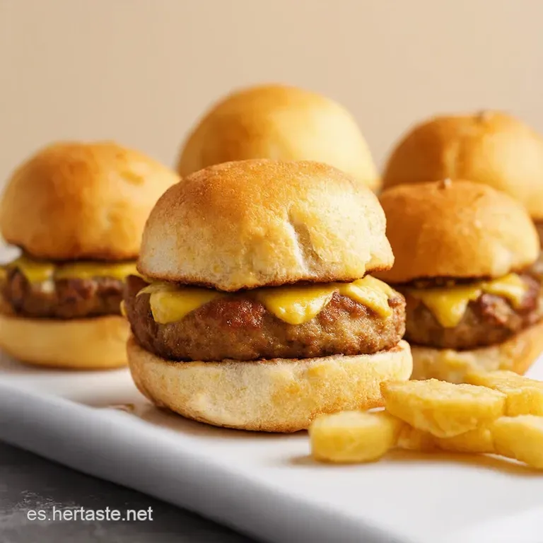 Mini Bombas de Cheeseburger con Ajo y Parmesano