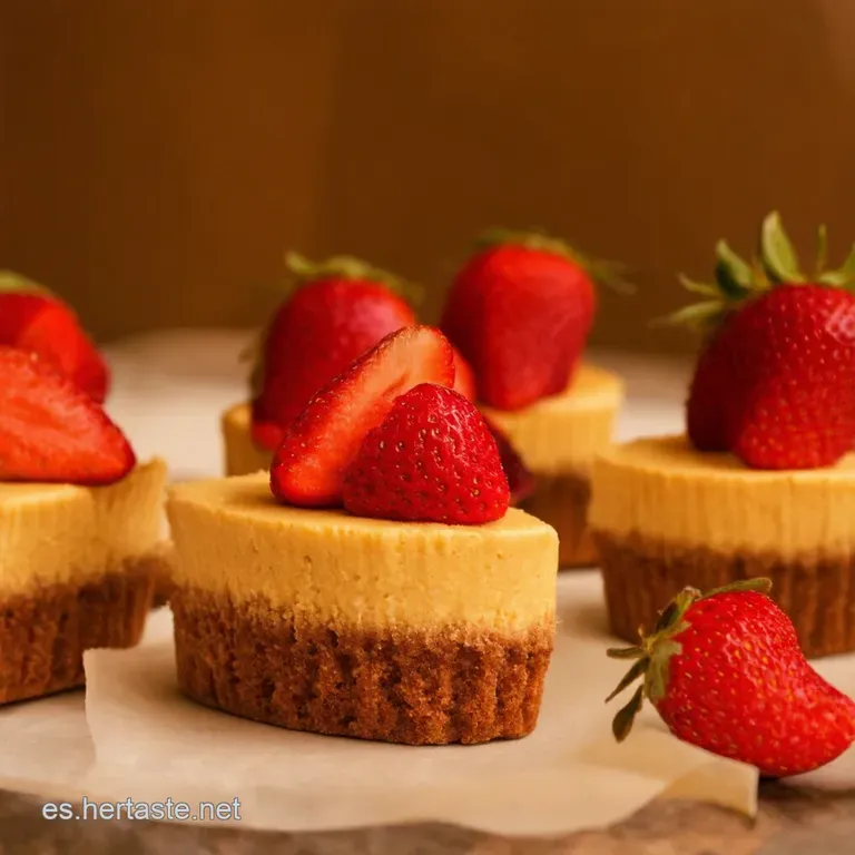 Mini Cheesecakes De Fresas Con Chocolate Un Bocado De Para&iacute;so presentation