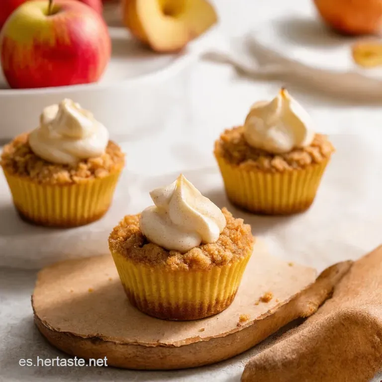 Mini Cheesecakes de Manzana con Crumble Crujiente