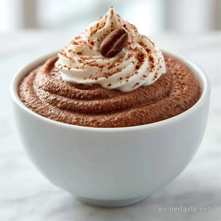 Elegante vaso de cristal con crema suave color marr&oacute;n claro, rematada con nata montada blanca y cacao espolvoreado.