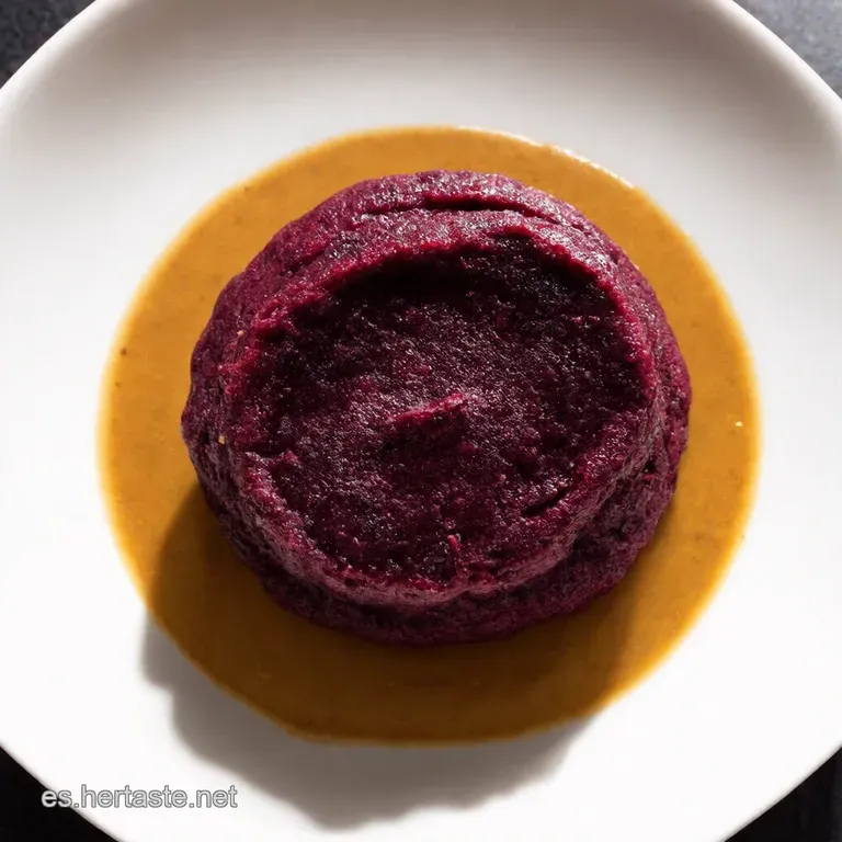 &Ntilde;oquis Morados de Batata con Salsa de Tahini y Ajonjol&iacute; Tostado