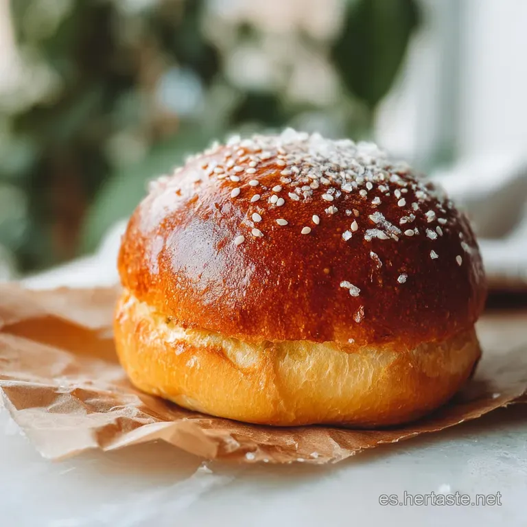 Pan Brioche Hamburguesa: Miga Aterciopelada