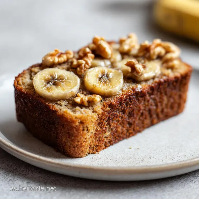 Pan De Platano Con Nueces: Miga Aterciopelada
