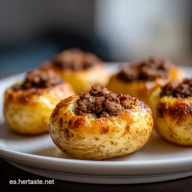 A single, plump papa rellena glistening with oil, artfully plated with bright green cilantro sprigs and a dollop of creamy...