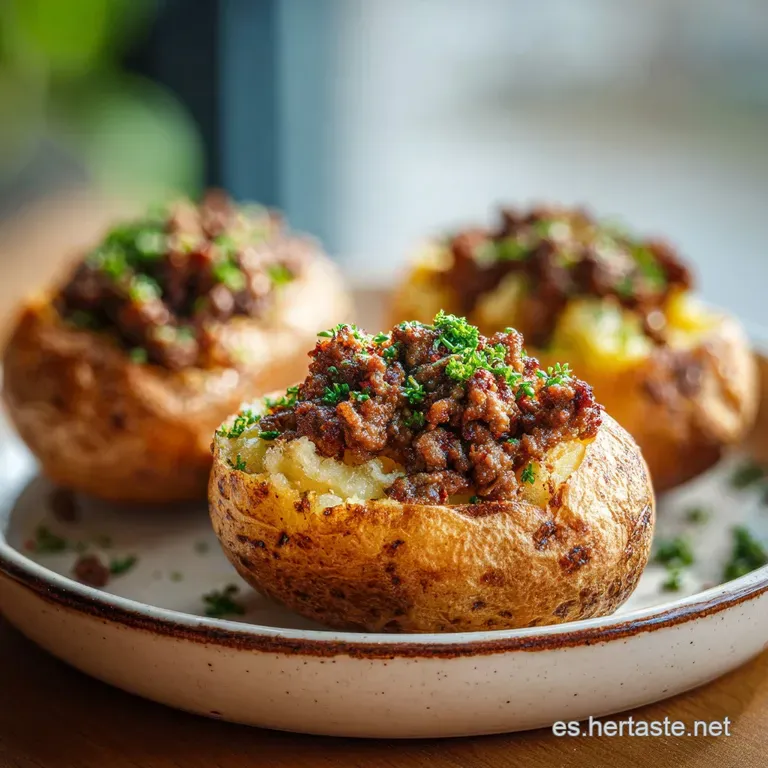 Papas Rellenas con Carne Molida