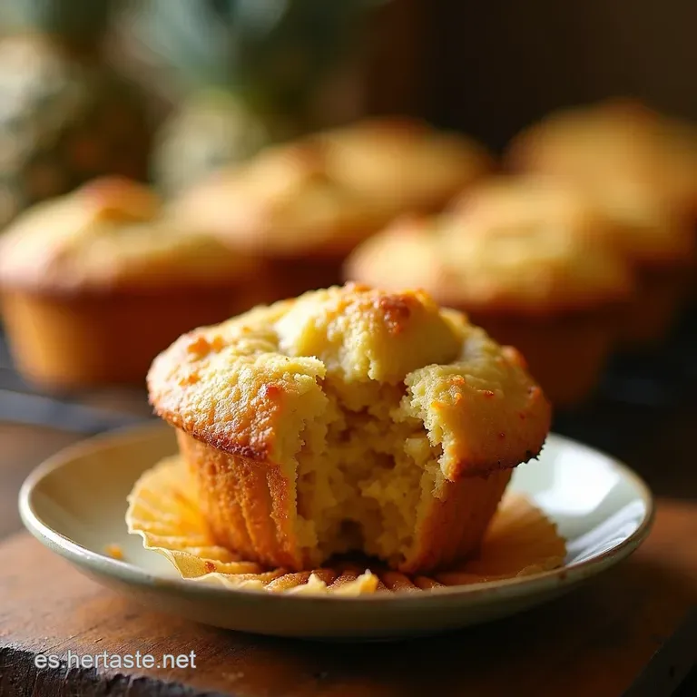 Para&iacute;so En Cada Bocado Muffins De Coco Y Pi&ntilde;a presentation