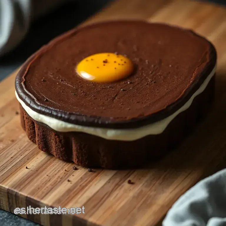 Pastel Japon&eacute;s De Chocolate De 3 Ingredientes presentation