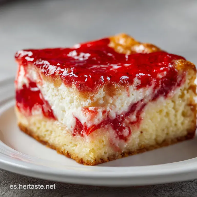 Elegant dessert glass filled with layers of creamy pink and white dessert, topped with a bright red strawberry and colorfu...