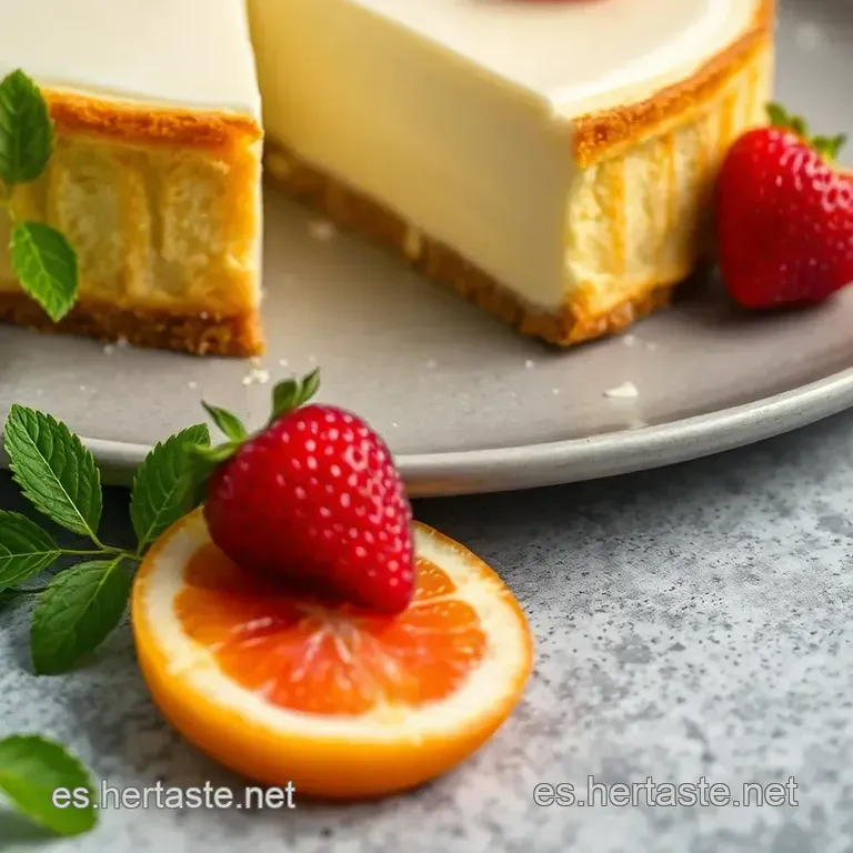 Pastel Turco De Yogur Cremoso Con Naranja presentation