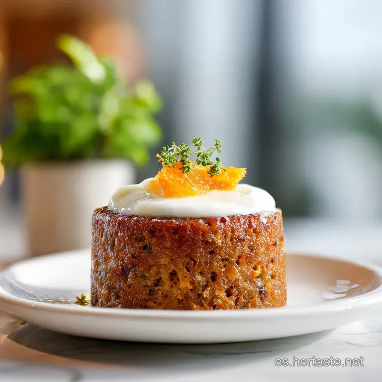 Pastel de Zanahoria y Naranja Esponjoso