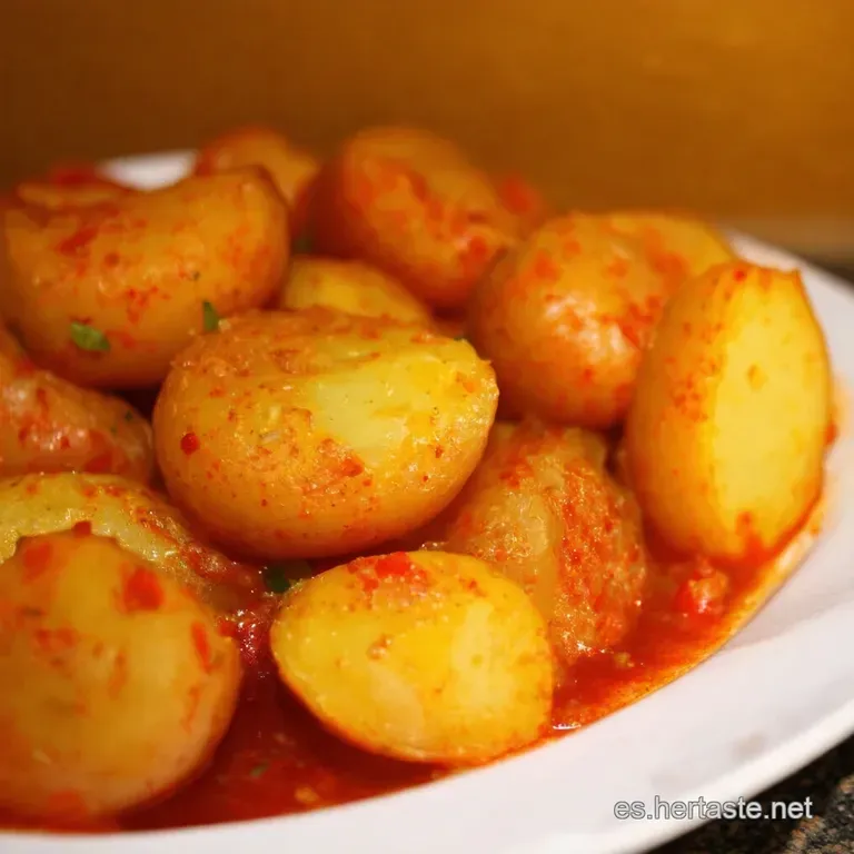 Patatas a Lo Rico Con Sofrito De La Huerta presentation