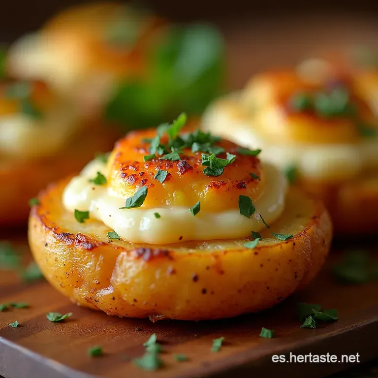 Patatas Hasselback Cremosas Se Deshacen En La Boca presentation