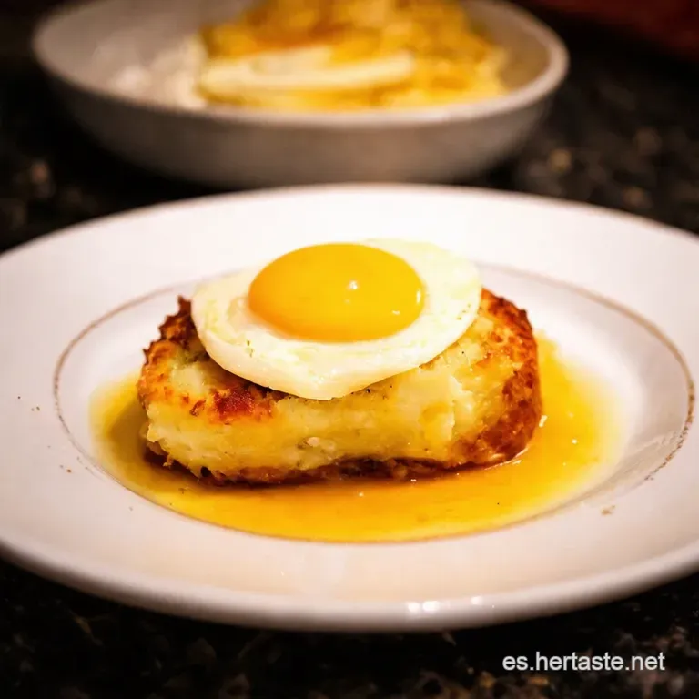 Pisto Manchego Con Huevo Frito presentation