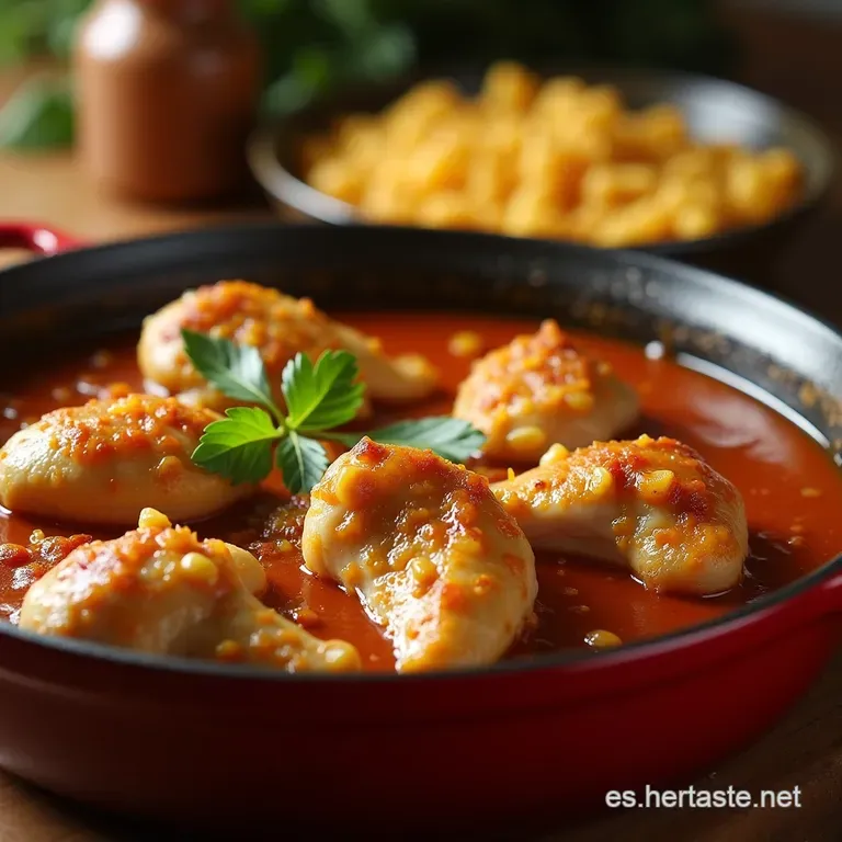 Pollo a La Cazuela Al Estilo De La Abuela Jugoso Y Lleno De Sabor presentation
