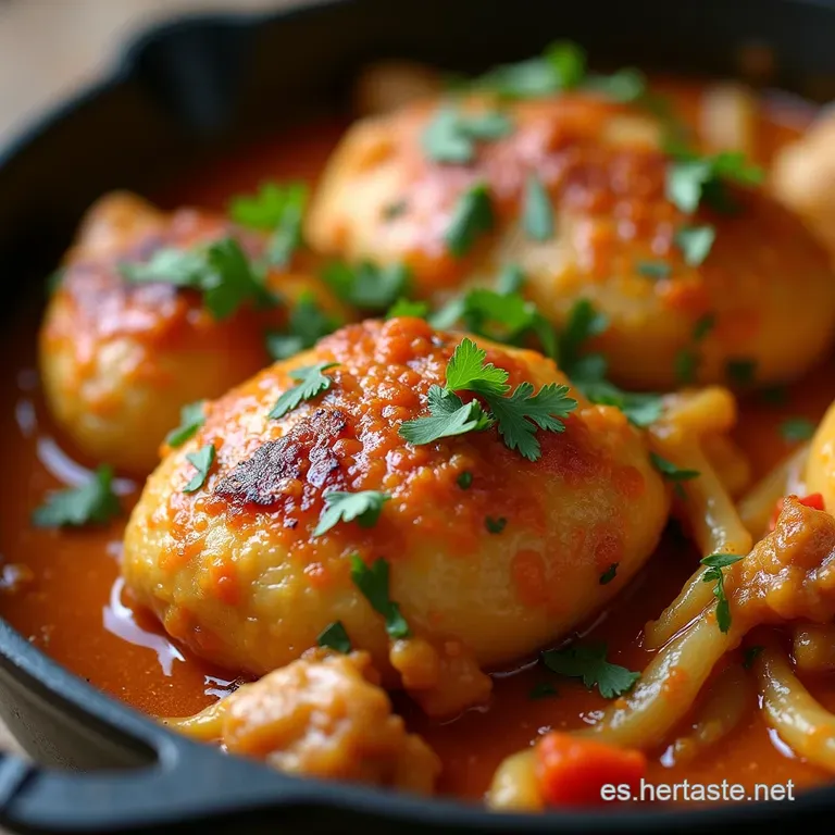 Pollo a la Cazuela al Estilo de la Abuela Jugoso y Lleno de Sabor
