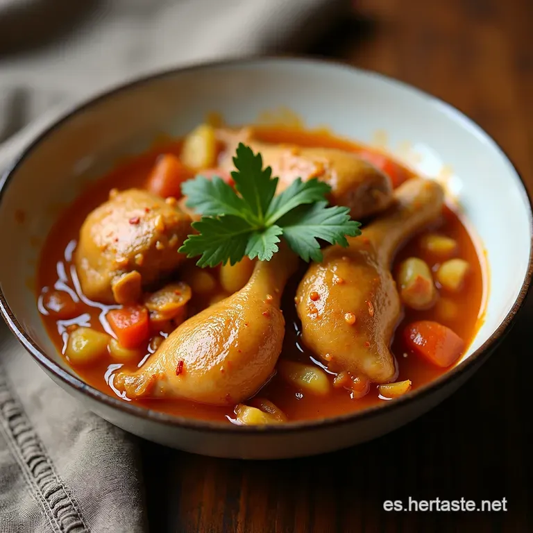 Pollo al Ajillo de la Abuela Receta Cl&aacute;sica y Sabrosa