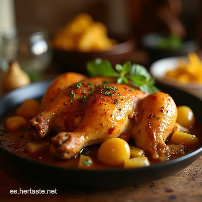 Pollo Al Horno Perfecto Crujiente Y Jugoso presentation