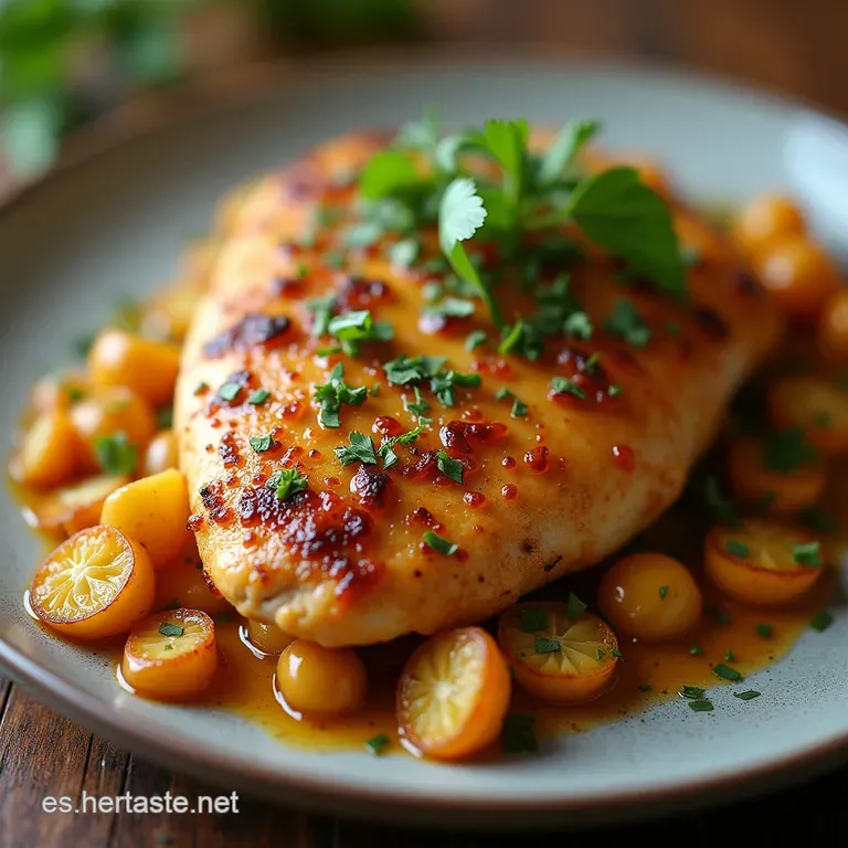 Pechuga de Pollo Suprema Tierna con Salsa de Champi&ntilde;ones Arom&aacute;tica y Vino Blanco
