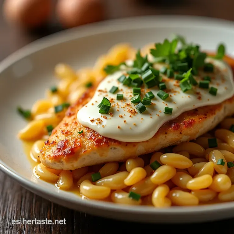 Pollo a la Crema y Champi&ntilde;ones Elegancia R&aacute;pida en Salsa Sedosa