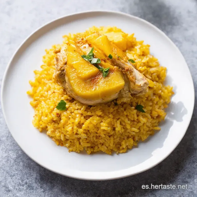 Pollo Tropical con Pi&ntilde;a y Arroz Esponjoso