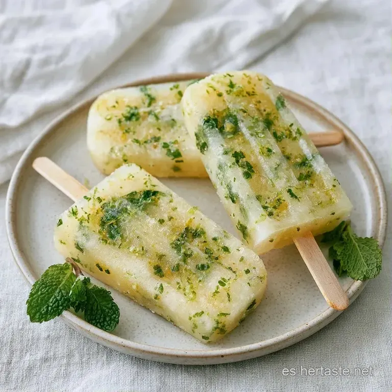 Polos c&iacute;tricos dispuestos con rodajas de lim&oacute;n fresco y menta sobre una bandeja blanca, reflejando frescura y luz.