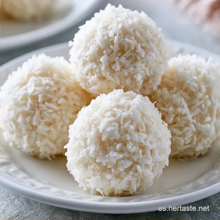 Bolitas de Coco y Leche Condensada: Cremosas