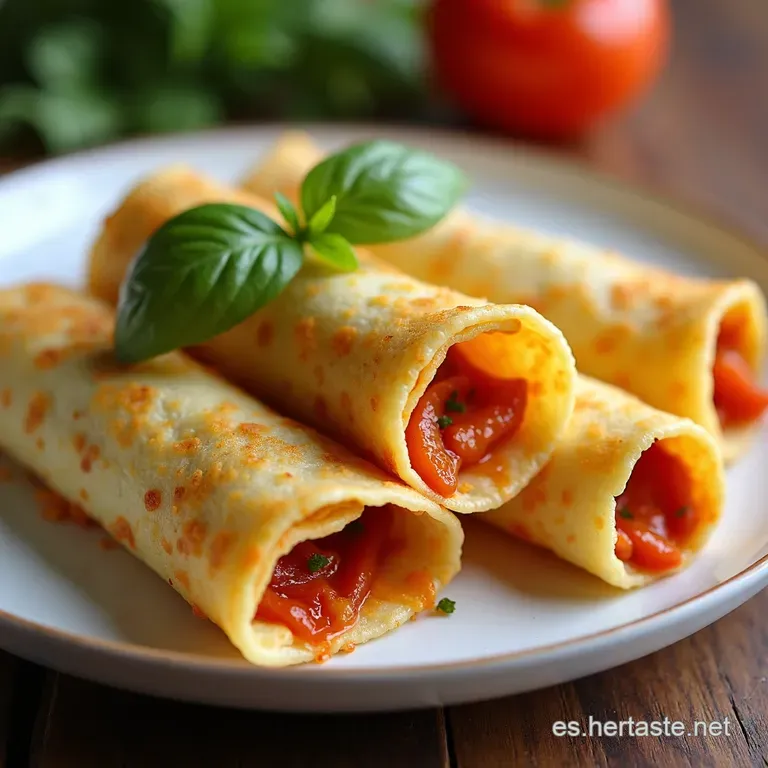 Rollitos de Crepes Rellenos a la Espa&ntilde;ola