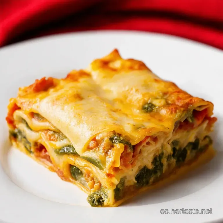 Rollitos de Lasa&ntilde;a Vegetarianos para San Valent&iacute;n