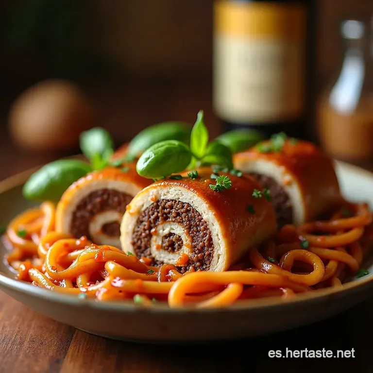 Rollo De Carne Molida De La Abuela presentation