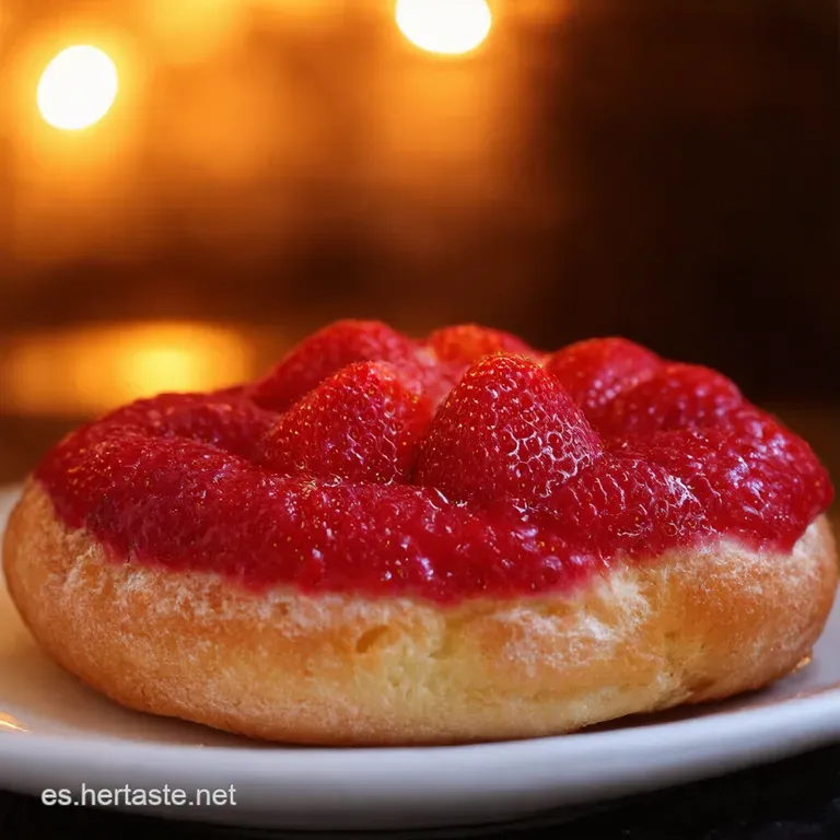 Rosquillas De San Valent&iacute;n Con Glaseado De Fresa presentation