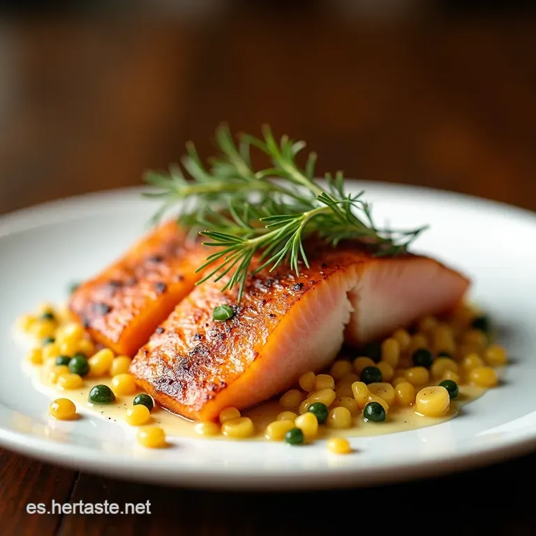 Salm&oacute;n Cenizo con Salsa de Lim&oacute;n y Eneldo
