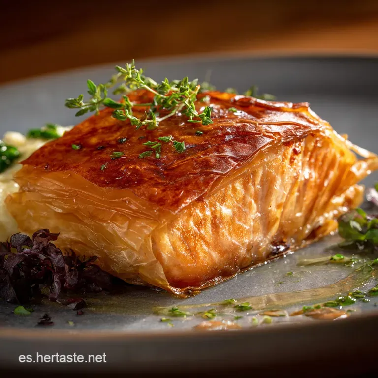 Salm&oacute;n en Masa Filo: Envuelto para Cenar