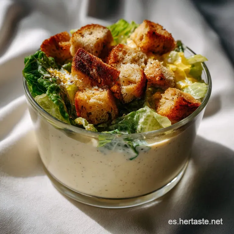 Cmo Hacer Salsa Csar Casera Receta: Cremosa y F&aacute;cil