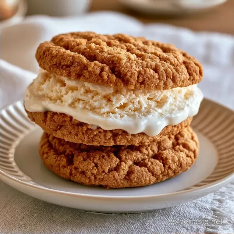 S&aacute;ndwich Helado de Galleta Casero: Centro Cremoso
