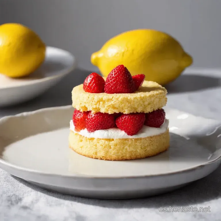 Shortcake de Lim&oacute;n y Fresas Un Toque Refrescante