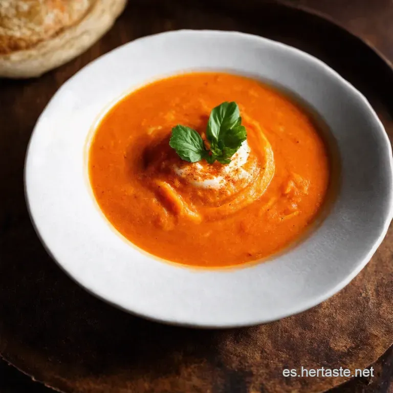 Sopa Fr&iacute;a de Tomate y Menta