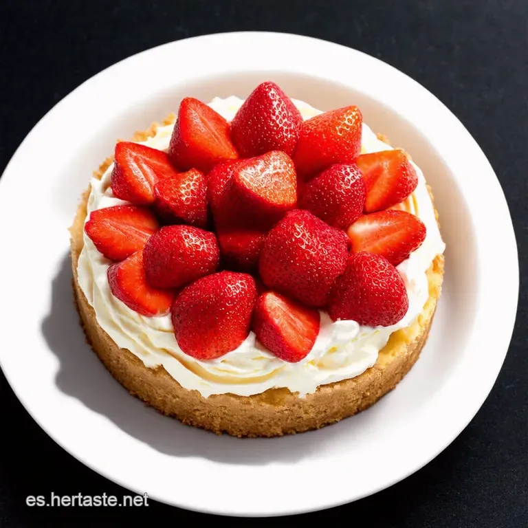 Tarta de Fresas y Crema Feliz Cumplea&ntilde;os