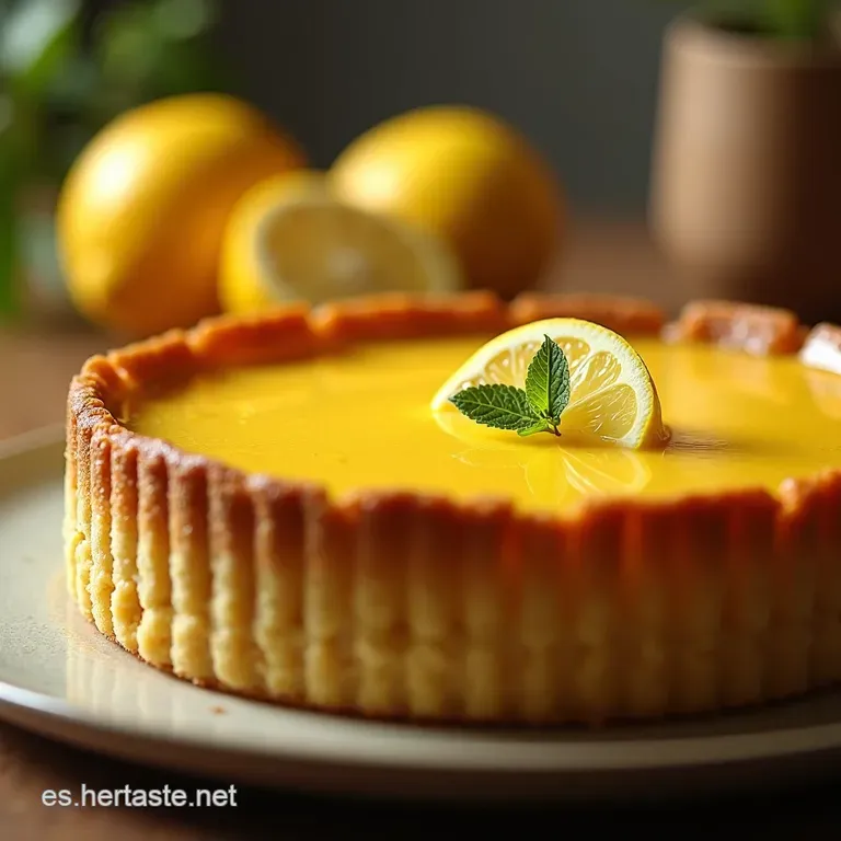 Tarta De Lim&oacute;n Cl&aacute;sica Y Cr&egrave;me Au Citron Sedosa presentation