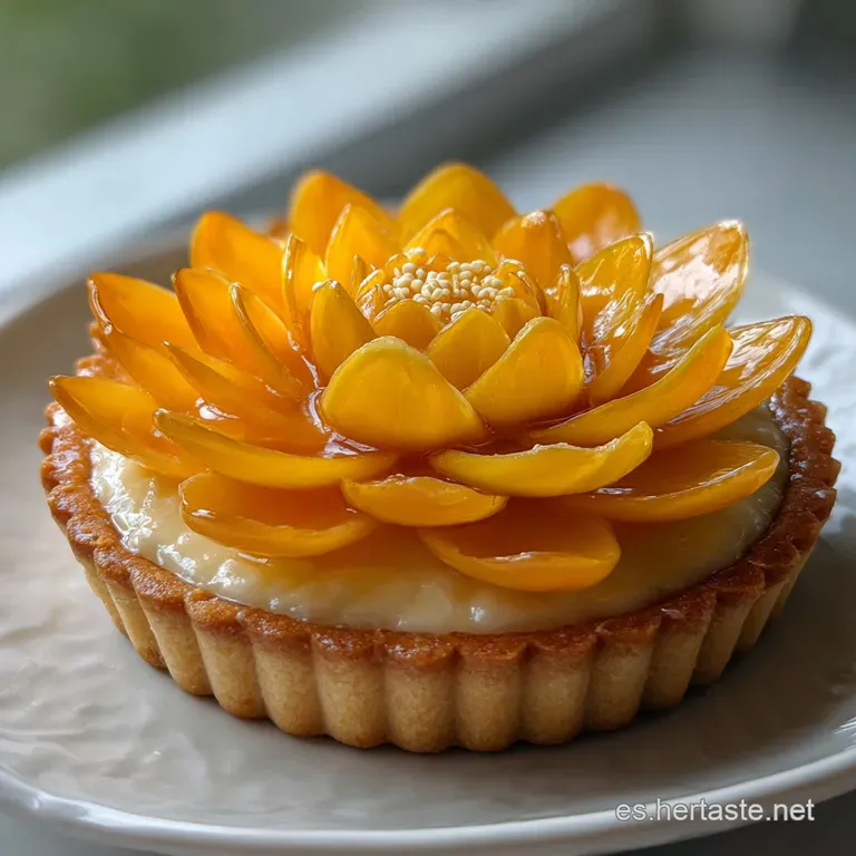 Slice of Lotus tart on a plate, creamy filling visible, topped with a Biscoff cookie and drizzle, hints of the crust below.