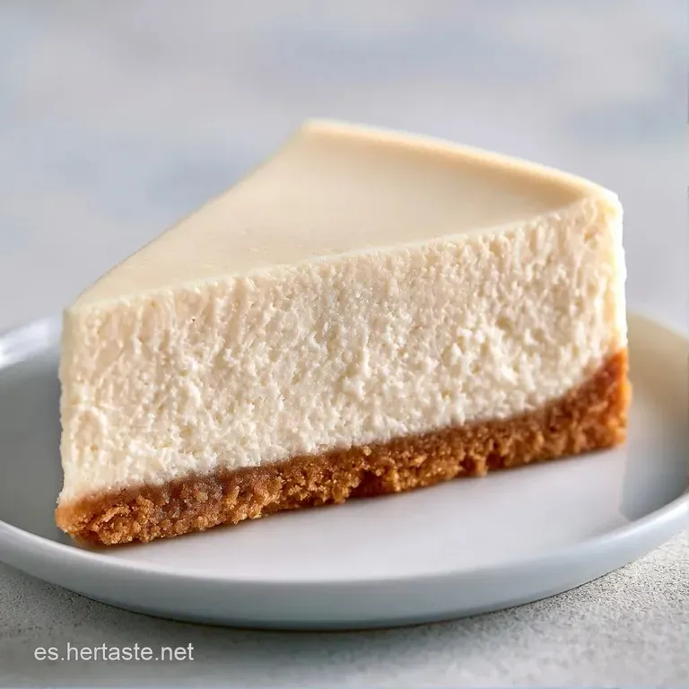 Una porci&oacute;n triangular de tarta cremosa adornada con frutos rojos brillantes y una hoja de menta fresca sobre porcelana.