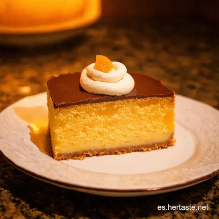 Tarta De Santiago Con Toque De Naranja Y Chocolate Blanco presentation