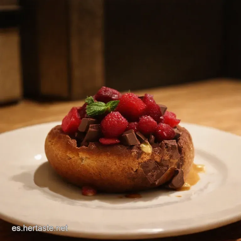 Tarta R&uacute;stica De Frambuesa Con Chocolate Con Leche Y Un Toque Salado presentation