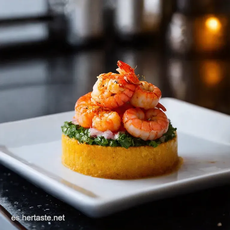 Tartar De Langostinos Con Soja Y Lima presentation