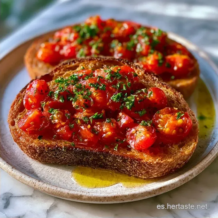 Tostada Con Tomate Casero y AOVE